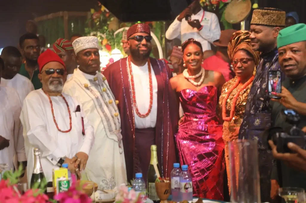 Peter Obi, Tambuwal, Tonye Cole, Others Attend Amaechi’s Son’s Wedding